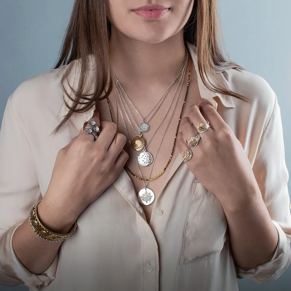 Elements Signet Ring - Treeline in Bronze