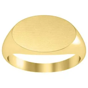 Elongated Oval Signet Ring - 16mm Wide