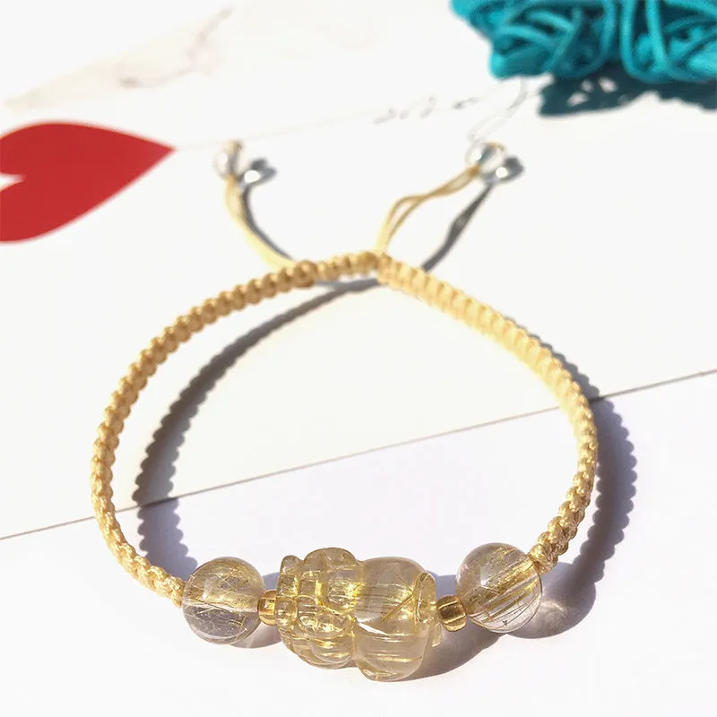 Fortune's Favor Crystal Pixiu Bracelet for Women and Men