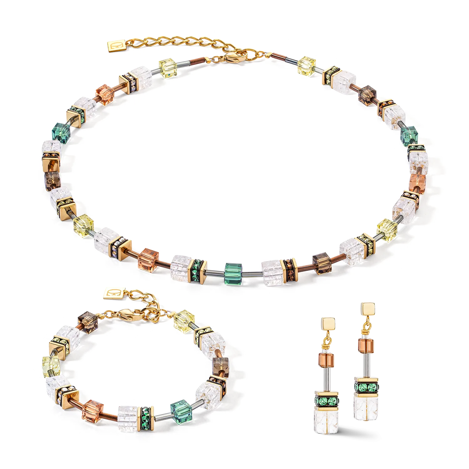 GeoCUBE® Iconic Nature bracelet brown-white