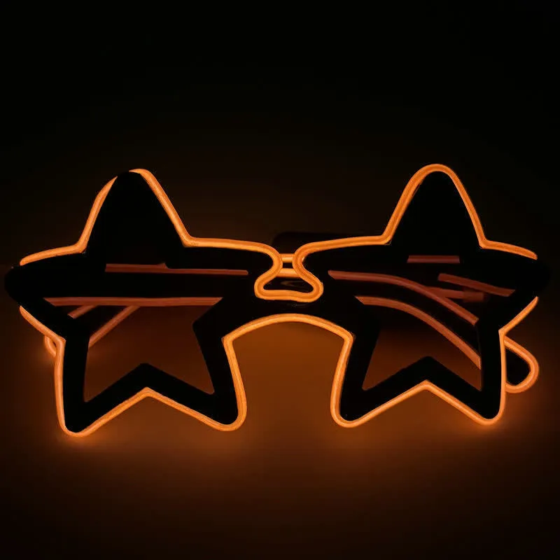 Glowing Star Shape Dancing Party Neon LED Glasses