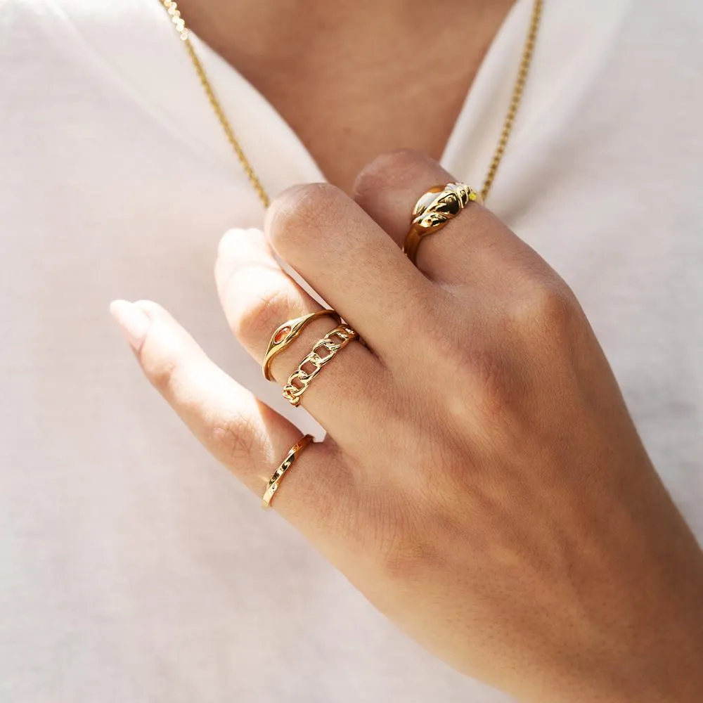 Gold Vermeil Canyon Ring