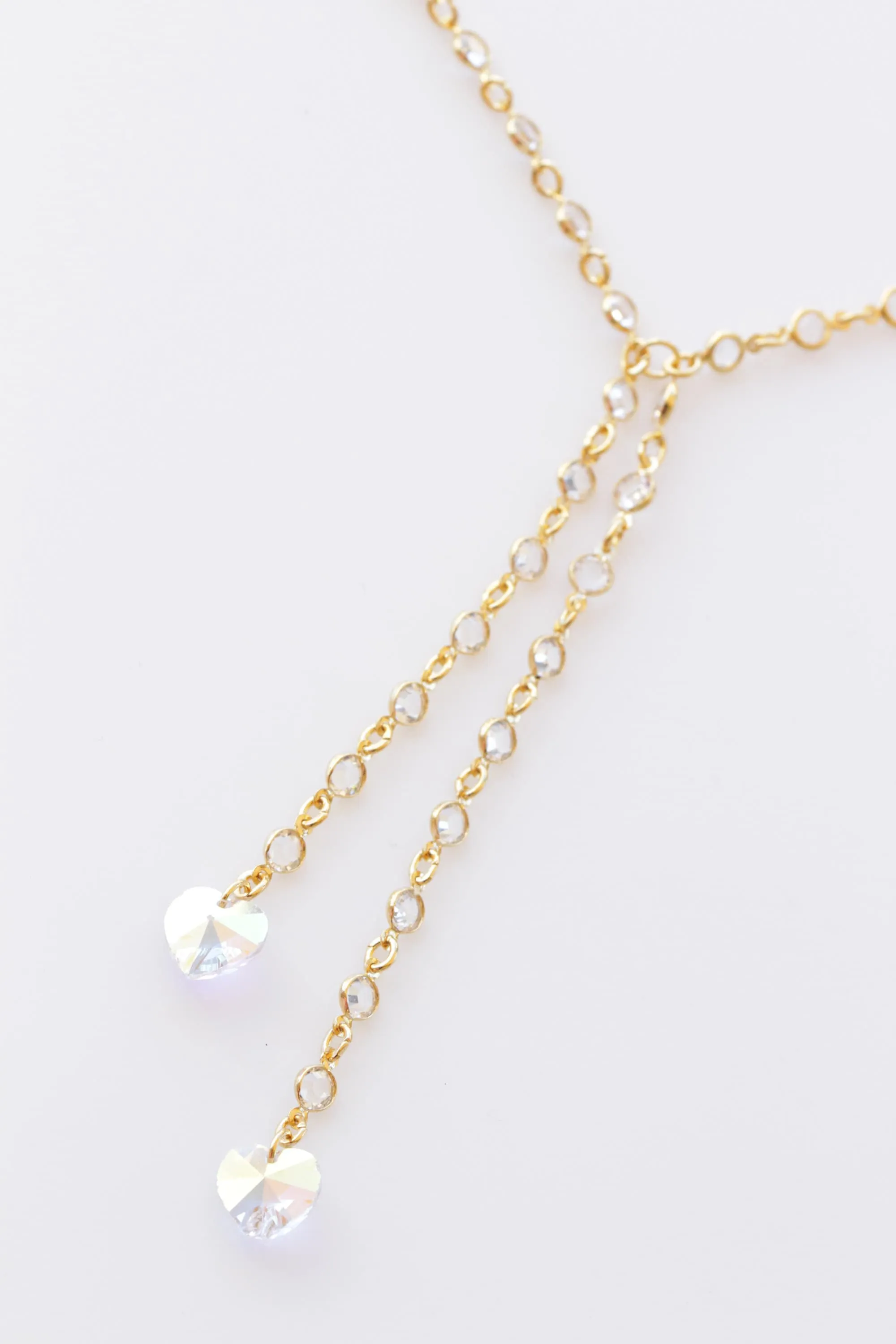 GOLD Y HEART NECKLACE