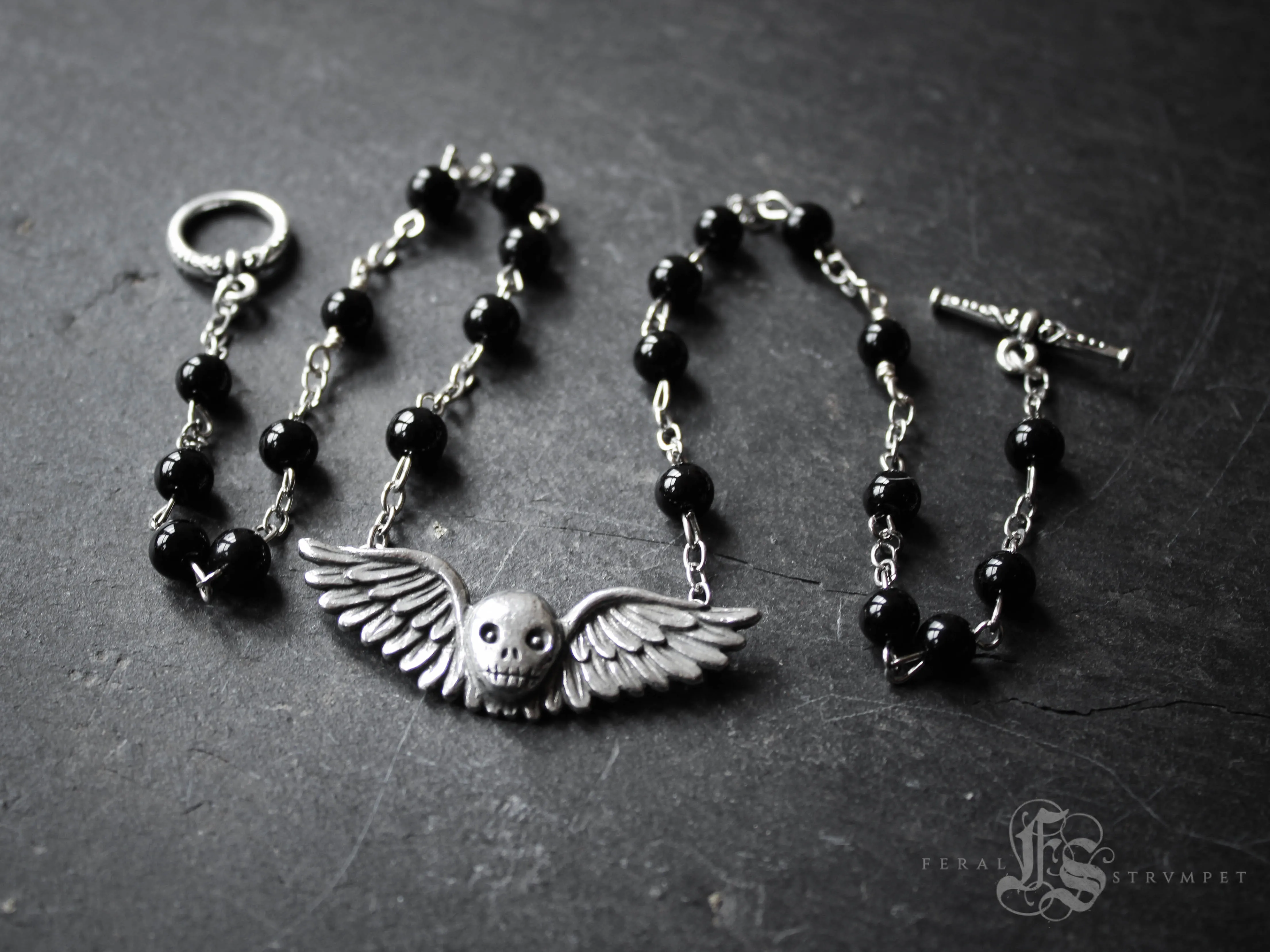 Gravestone Angel Necklace