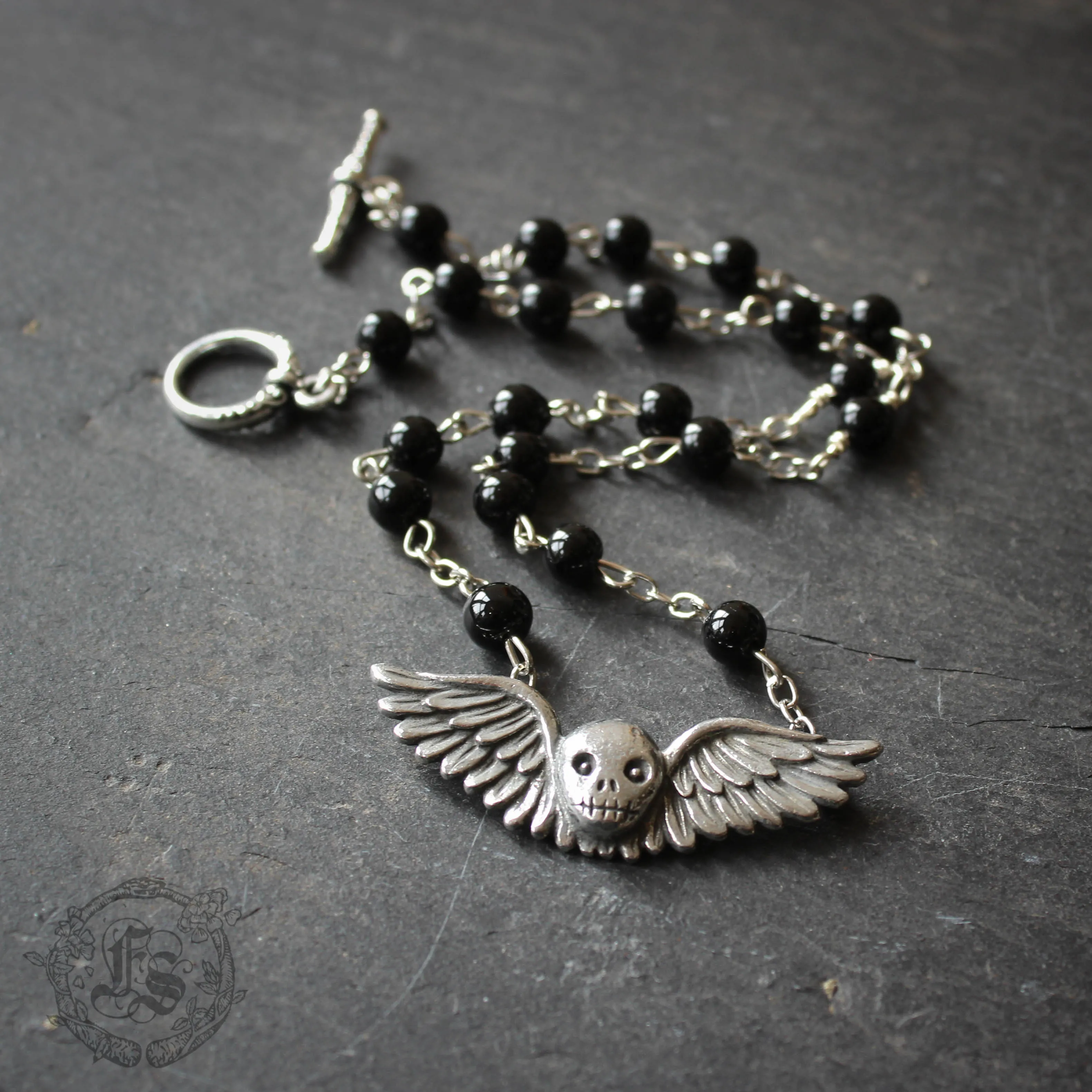 Gravestone Angel Necklace