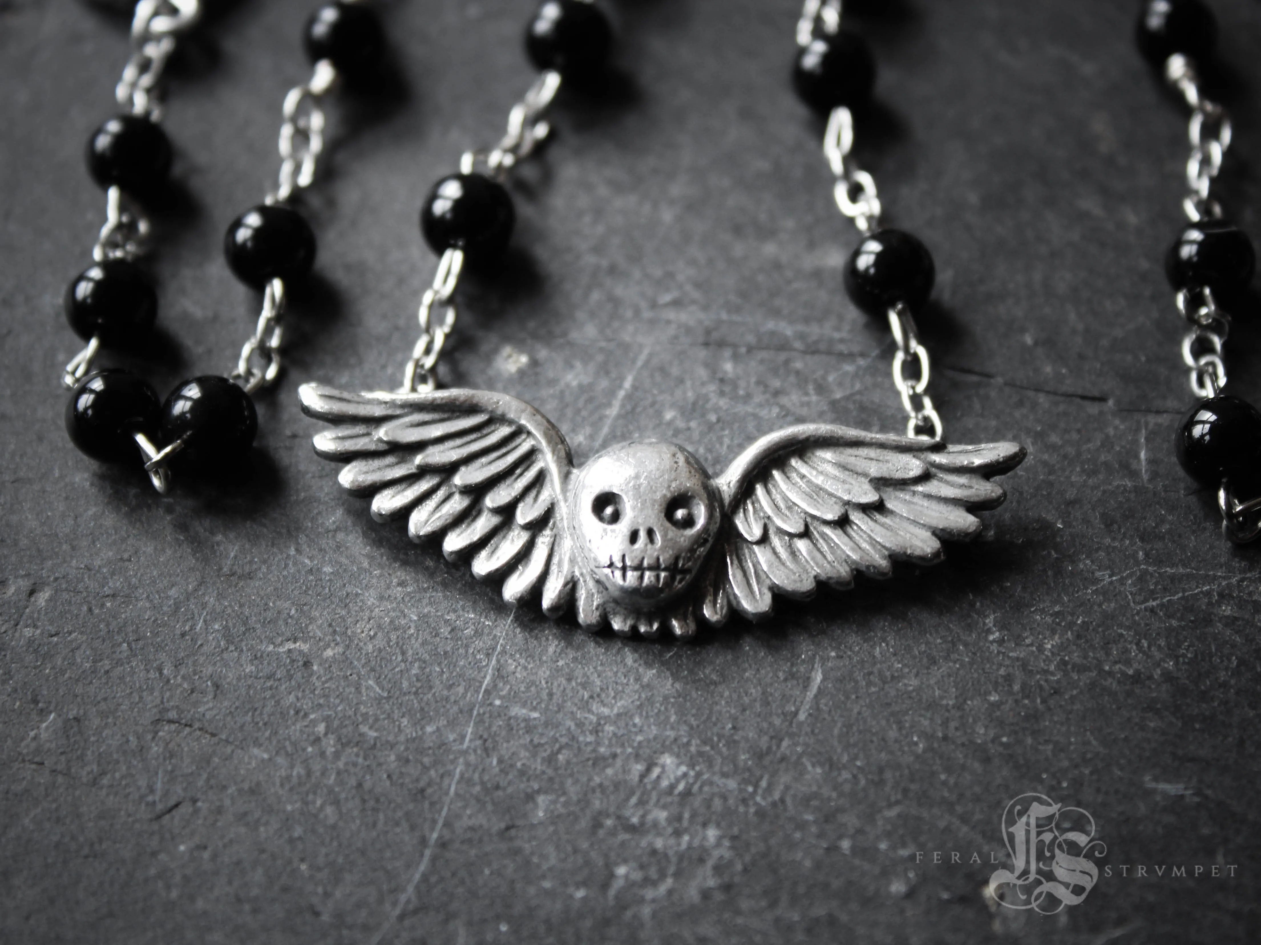 Gravestone Angel Necklace