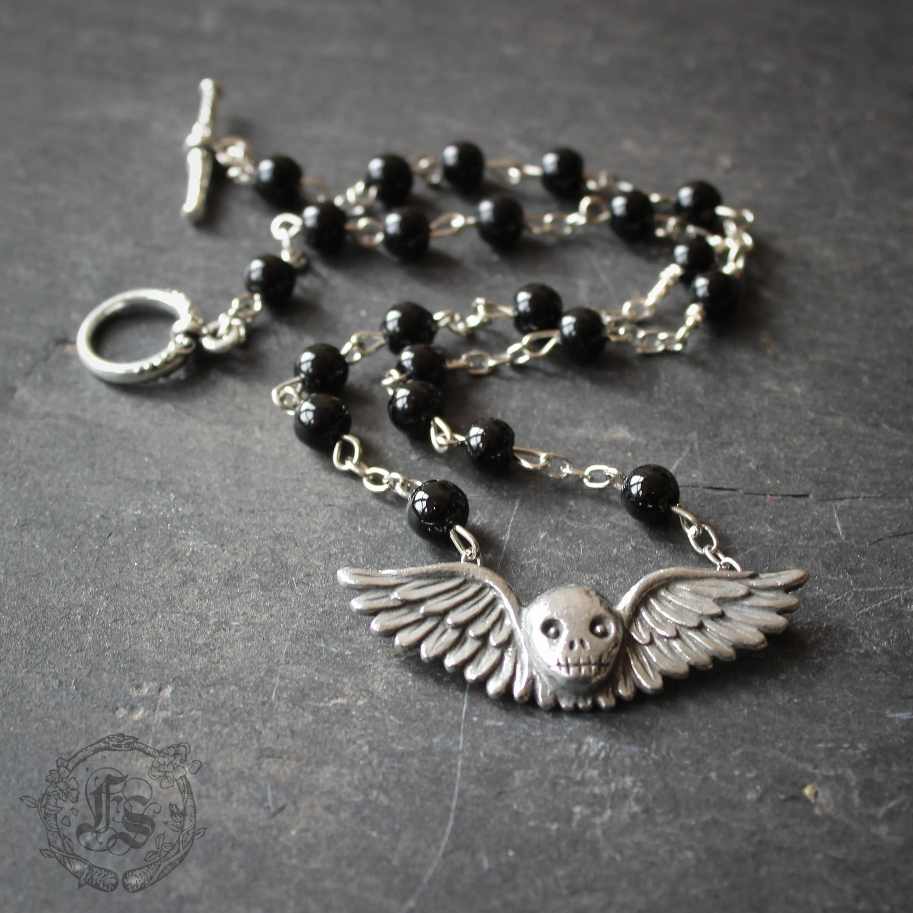 Gravestone Angel Necklace