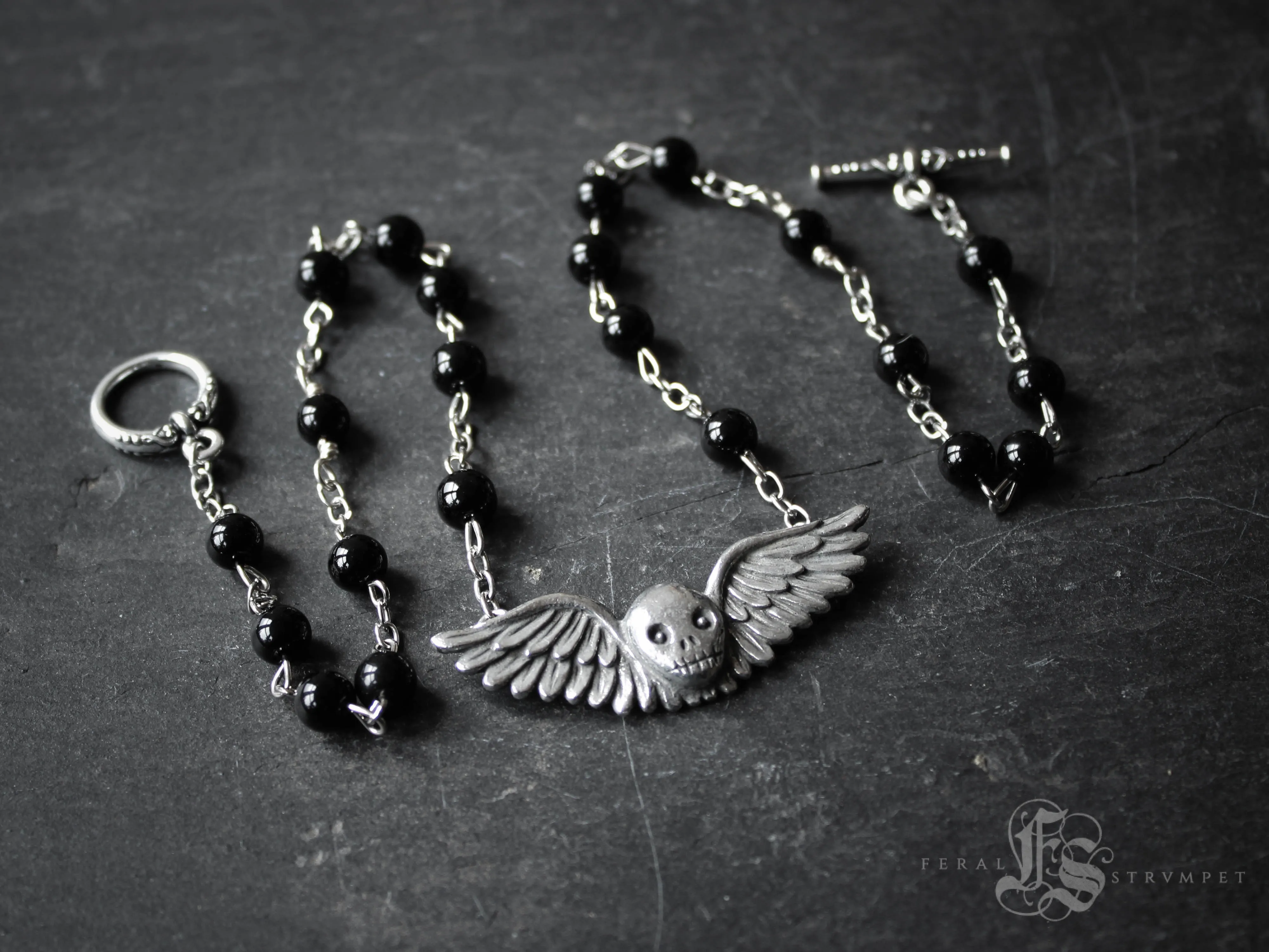 Gravestone Angel Necklace