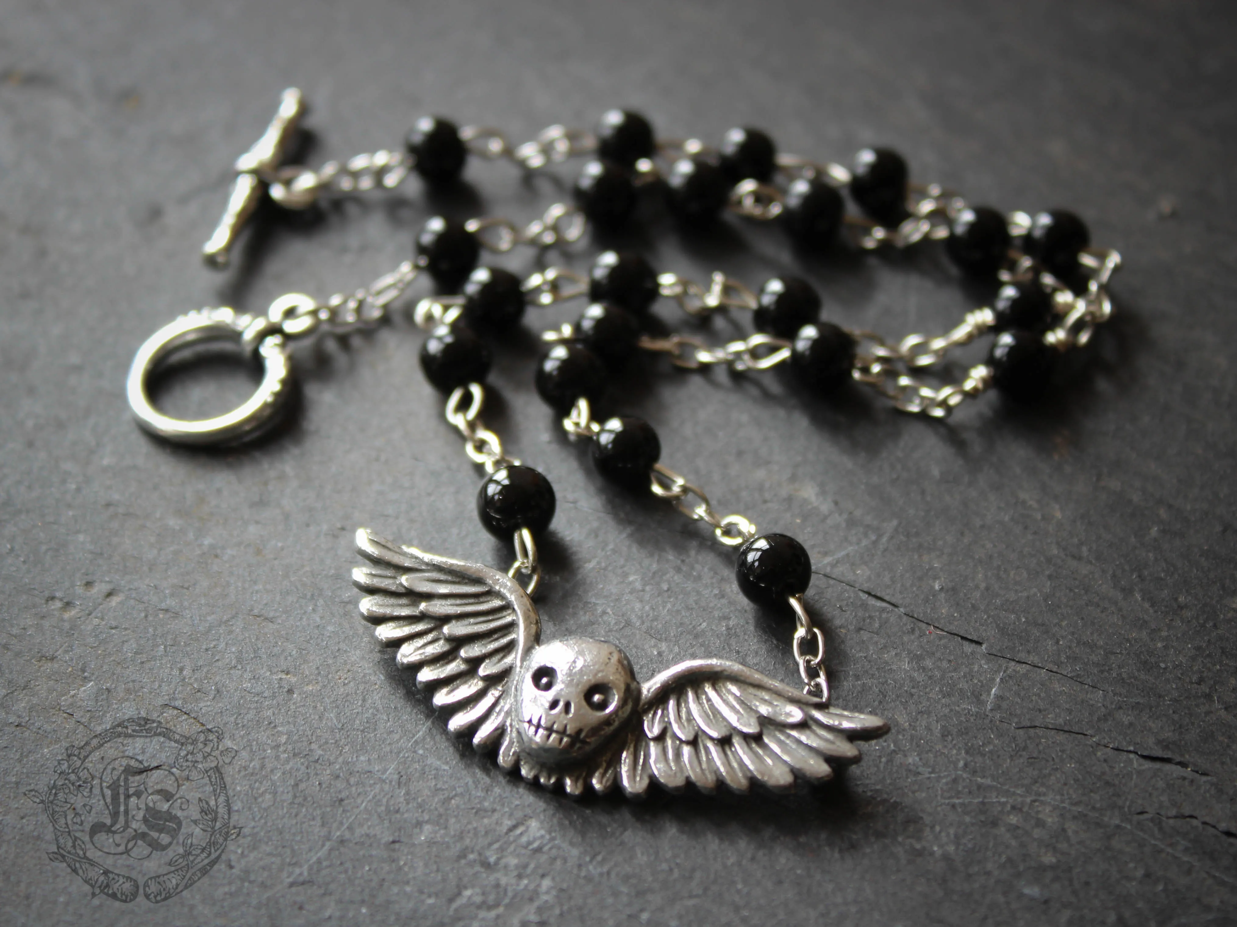 Gravestone Angel Necklace