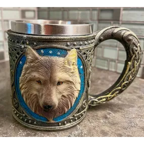 Gray Wolf Relief Mug