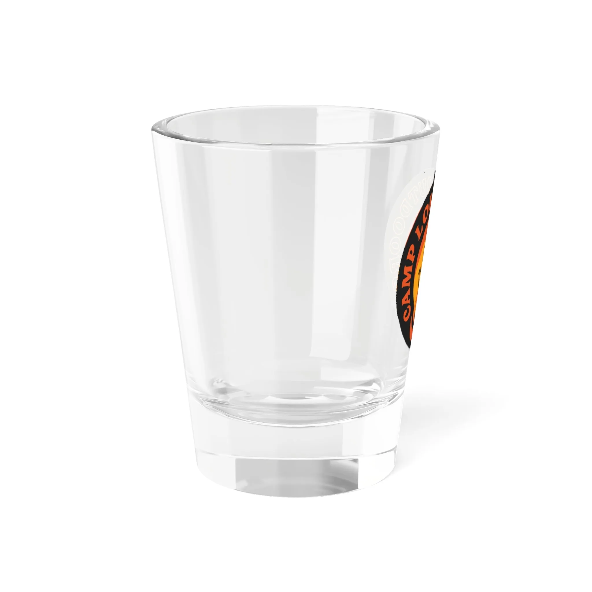 Happy Camper Dark Shot Glass, 1.5oz