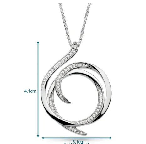 Helix Wrap Pavé Grande Necklace