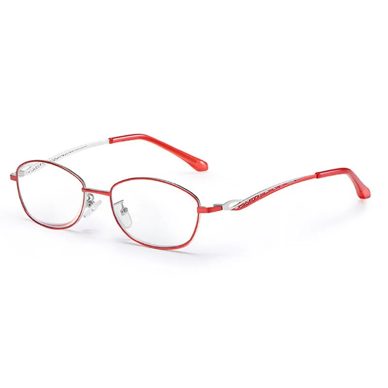 Hotony Women's Full Rim Rectangular Alloy Frame Presbyopic Reading Glasses 9002