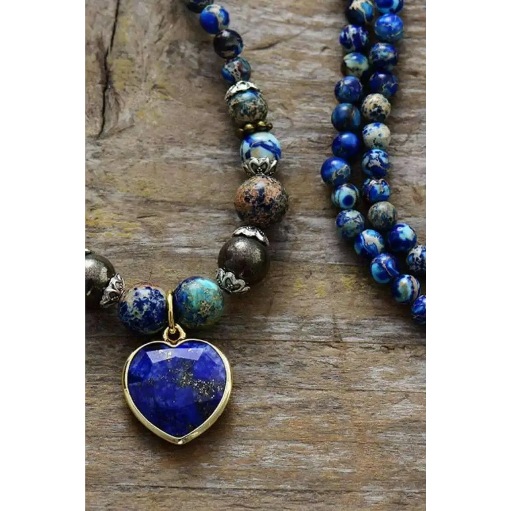 Imperial Stone Heart Lapis Lazuli Bracelet in Exclusive Luxury Fashion