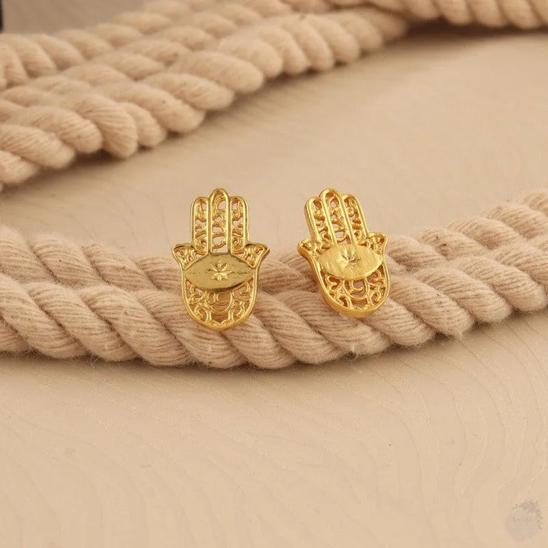 INDIVIDUAL & FULL SET ONLY of the Golden Protection: Gold Plated Hamsa Hand Blessing Set