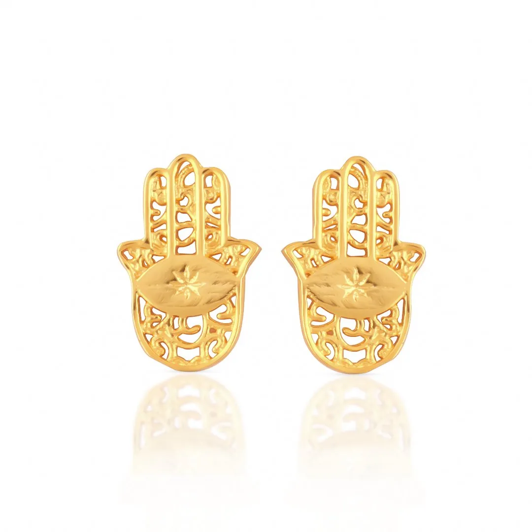 INDIVIDUAL & FULL SET ONLY of the Golden Protection: Gold Plated Hamsa Hand Blessing Set