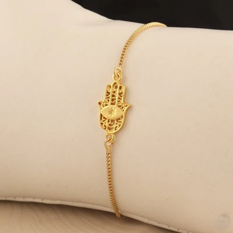 INDIVIDUAL & FULL SET ONLY of the Golden Protection: Gold Plated Hamsa Hand Blessing Set