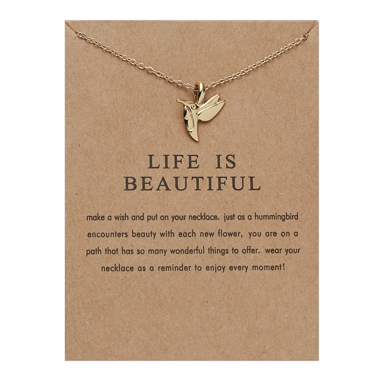 Inspirational Carded Gift Necklaces for Girls