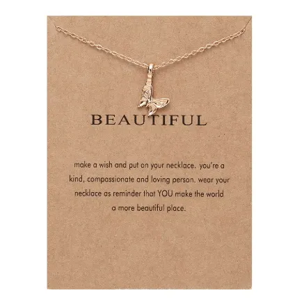 Inspirational Carded Gift Necklaces for Girls