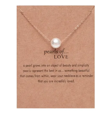 Inspirational Carded Gift Necklaces for Girls