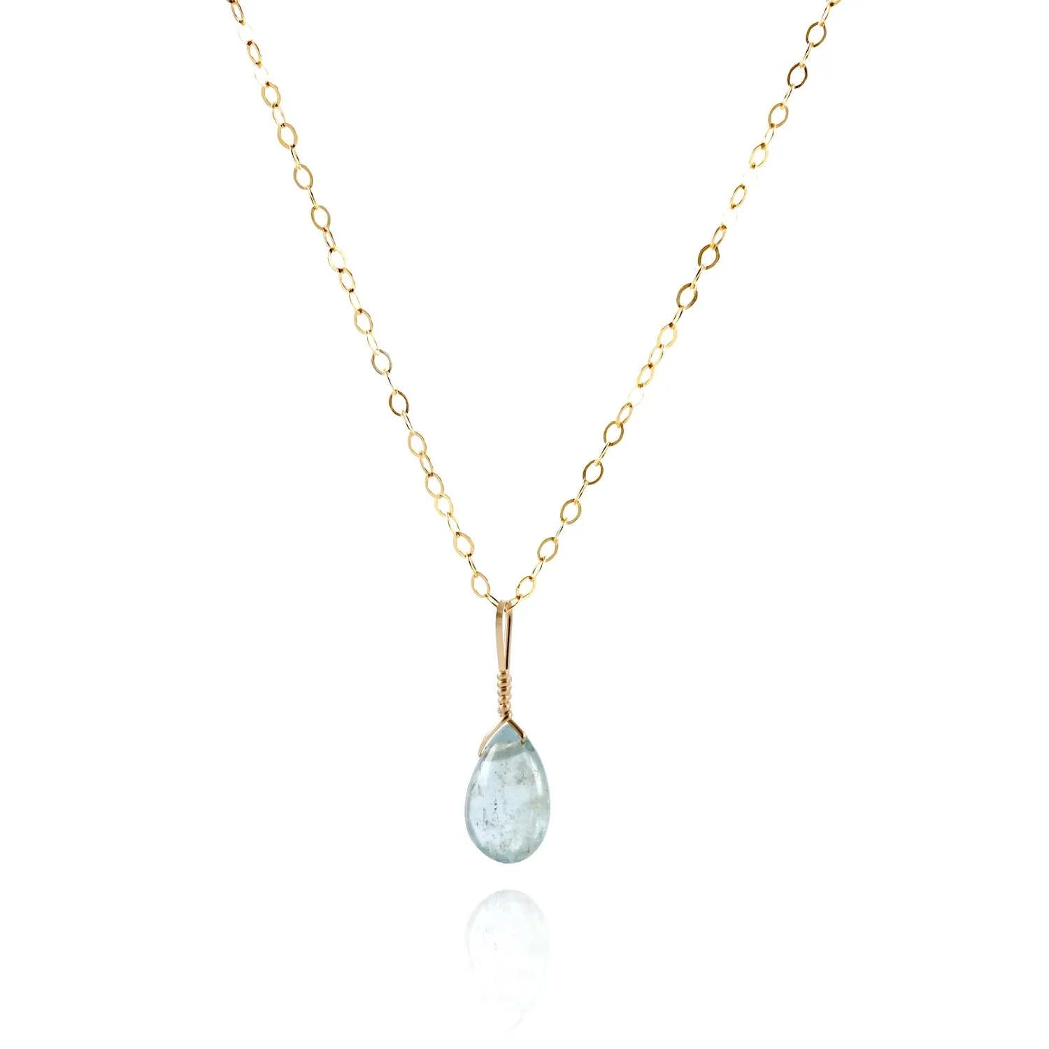 Intention Necklace Bottle - Calm Aquamarine