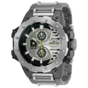 Invicta Men's Chronograph Watch - U.S. Army Quartz Gunmetal Titanium Bracelet | 32986