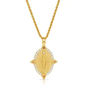 Joy Dravecky - Guardian Angel Necklace in White