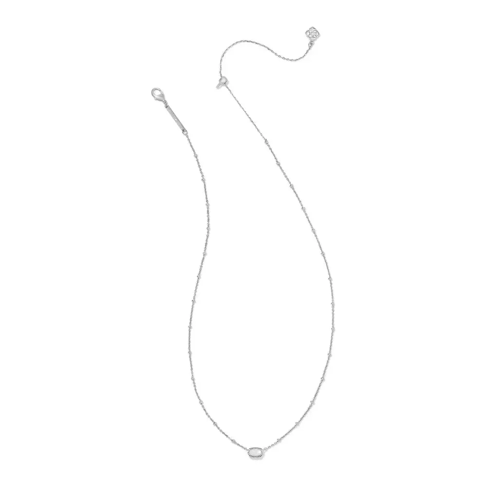 Kendra Scott Mini Elisa Silver Satellite Pendant