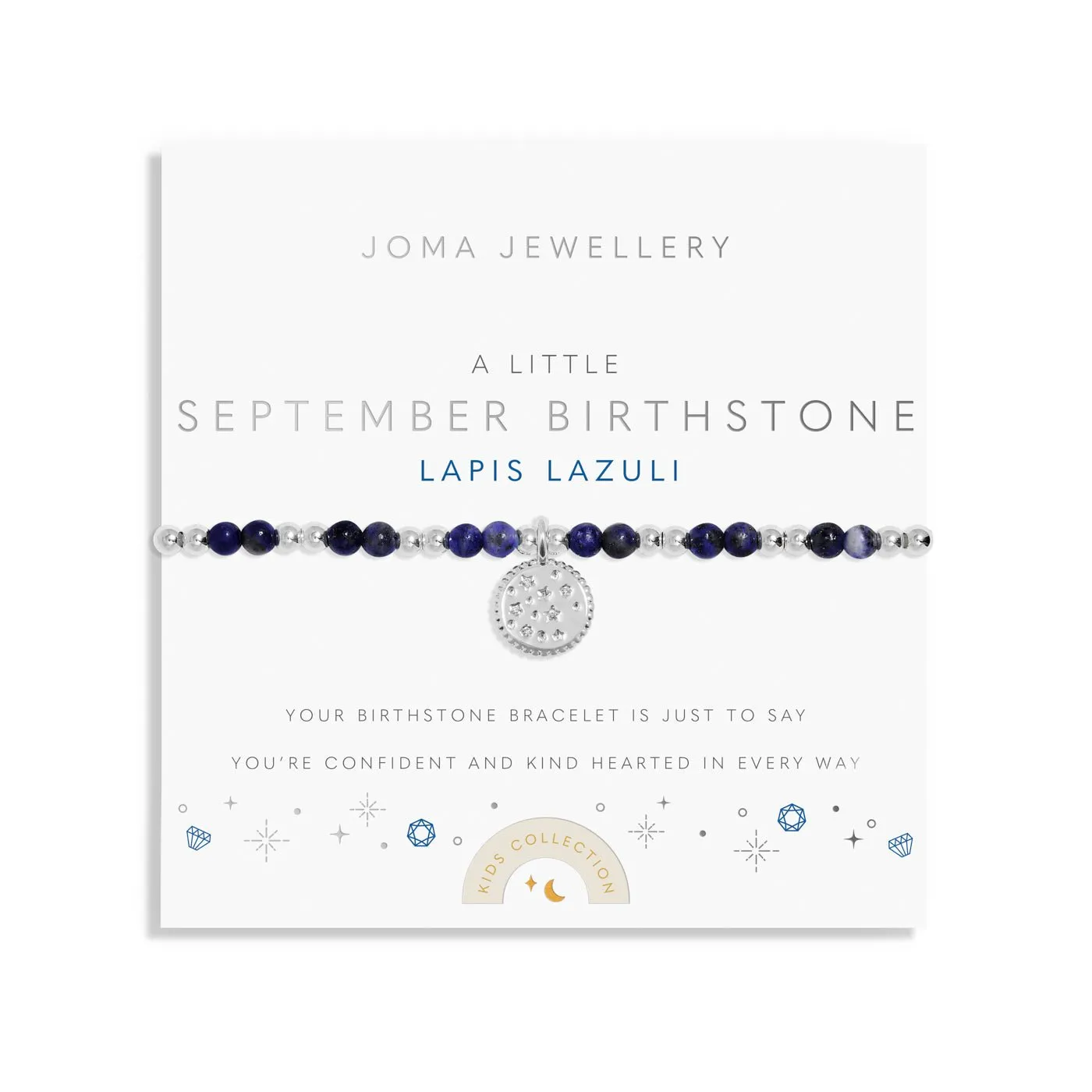 Kids A Little September Birthstone Silver Plated Bracelet C790