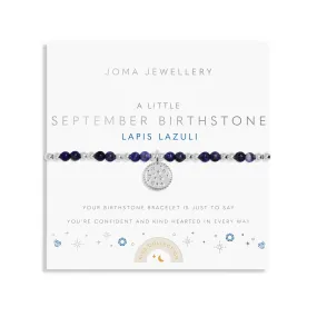 Kids A Little September Birthstone Silver Plated Bracelet C790