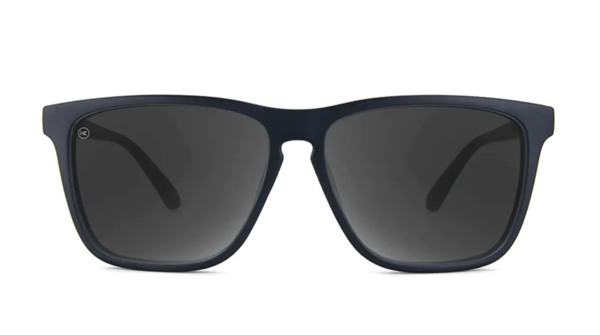 Knockaround Fast Lanes Black Frame - Smoke Lens - Polarized Sunglasses