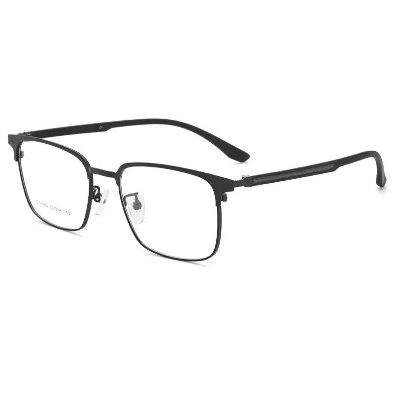 Kocolior Unisex Full Rim Square Alloy Hyperopic Reading Glasses 33999