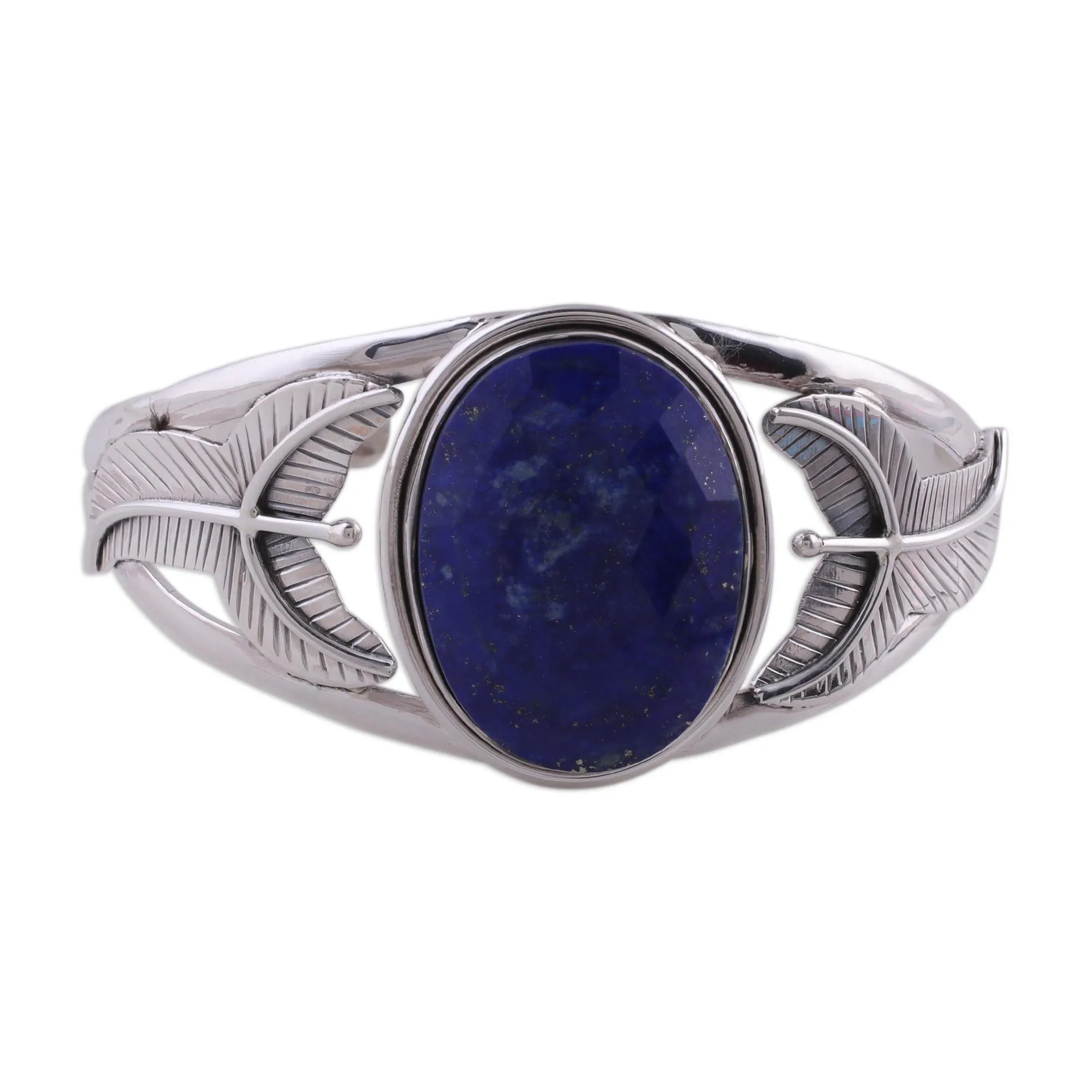 Lapis Lazuli & Sterling Silver Cuff Bracelet