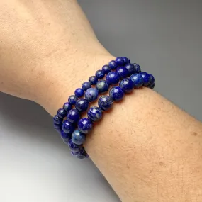 Lapis Lazuli Beaded Bracelet - High Quality