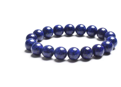 Lapis lazuli, blue stone, stretch cording, yoga, bracelet, jewelry.