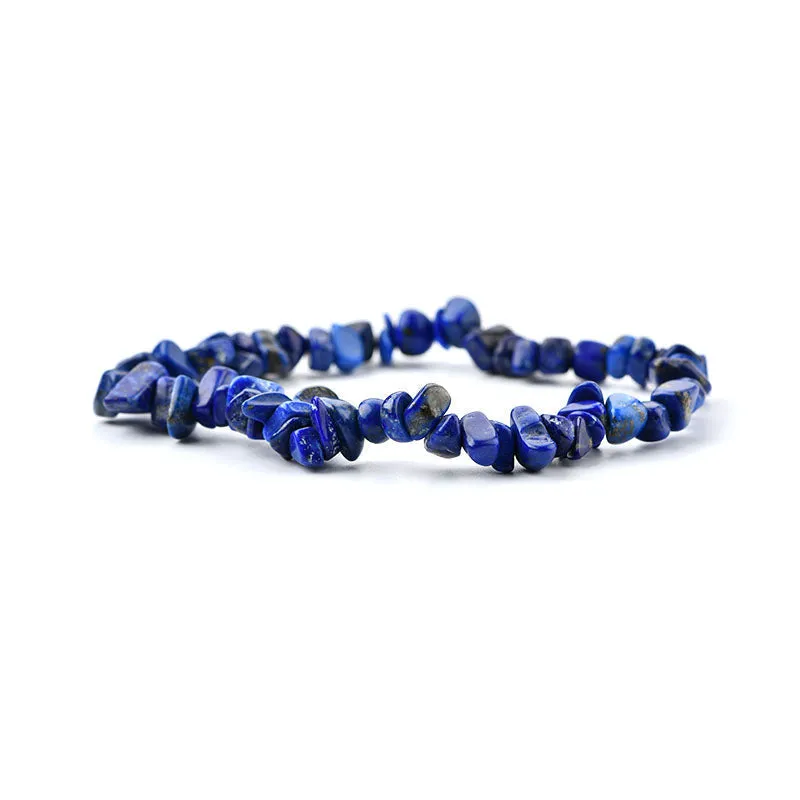 Lapis Lazuli Chip Bracelet | Real Stone for Wisdom & Intuition