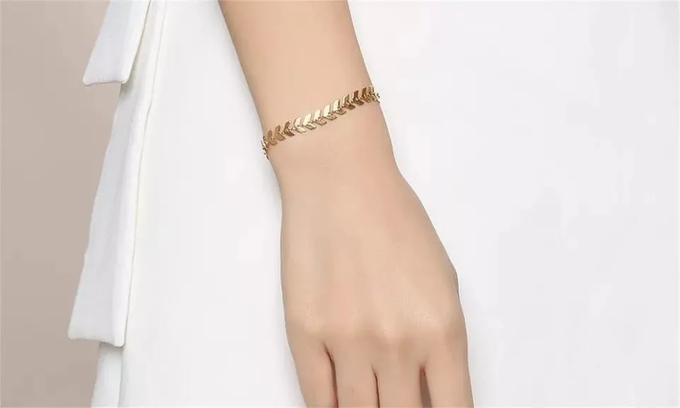 Leaf Chain Bracelet