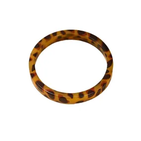 Leopard Print Acrylic Women's Bracelet - Vienna Verve Statement Jewelry