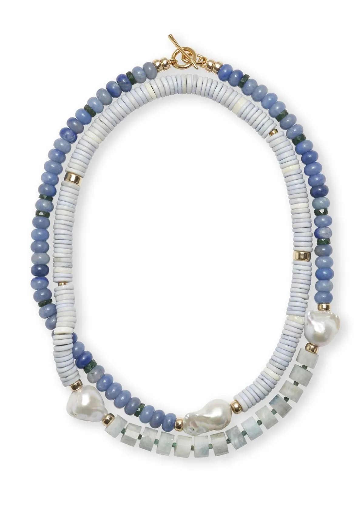 LIZZIE FORTUNATO Cabana Necklace - Azure Sky