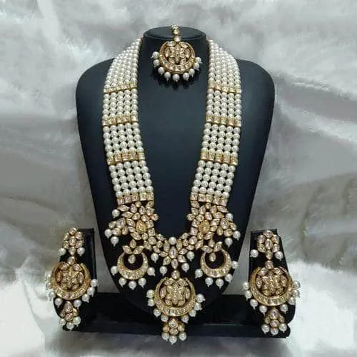 Long 3 Chandbali Rani Haar Necklace Set