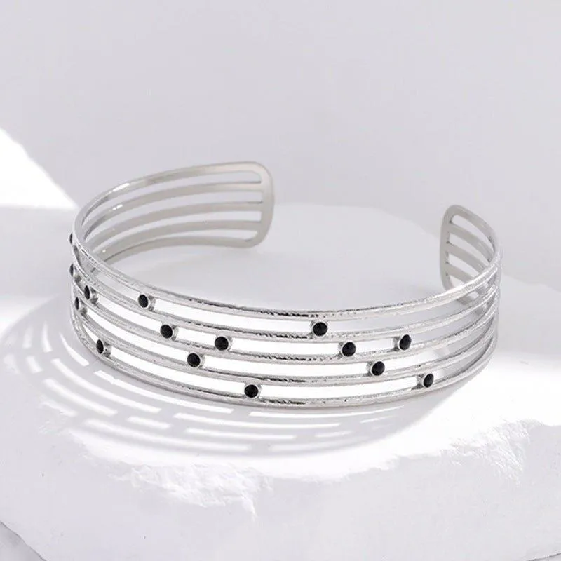 MAC143 Titanium Steel Colorfast Adjustable Bracelet