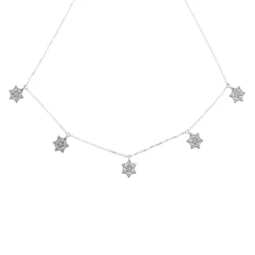 Mandala Star - 5 Charm Necklace