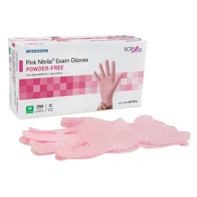 McKesson Pink Nitrile® Exam Gloves - Small