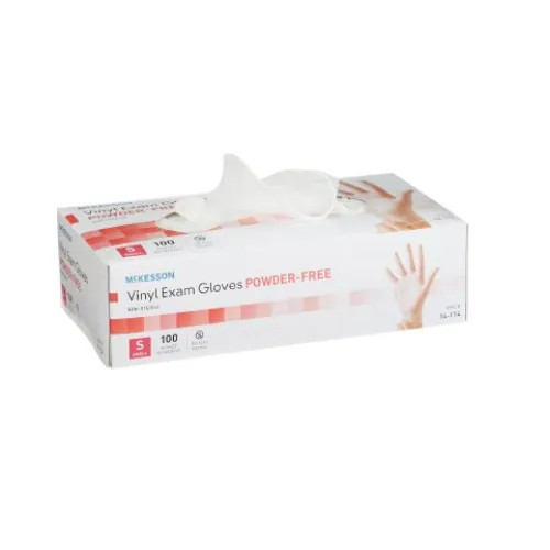 McKesson Vinyl Exam Gloves, Powder-free and Ambidextrous