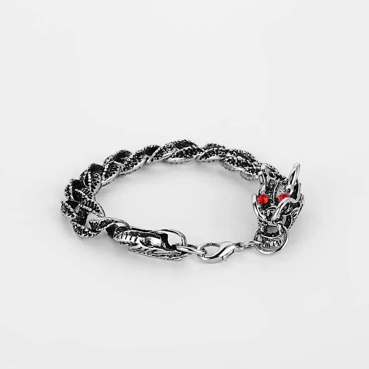 Men's Dragon Super Cool Grain Titanium Steel Bracelet