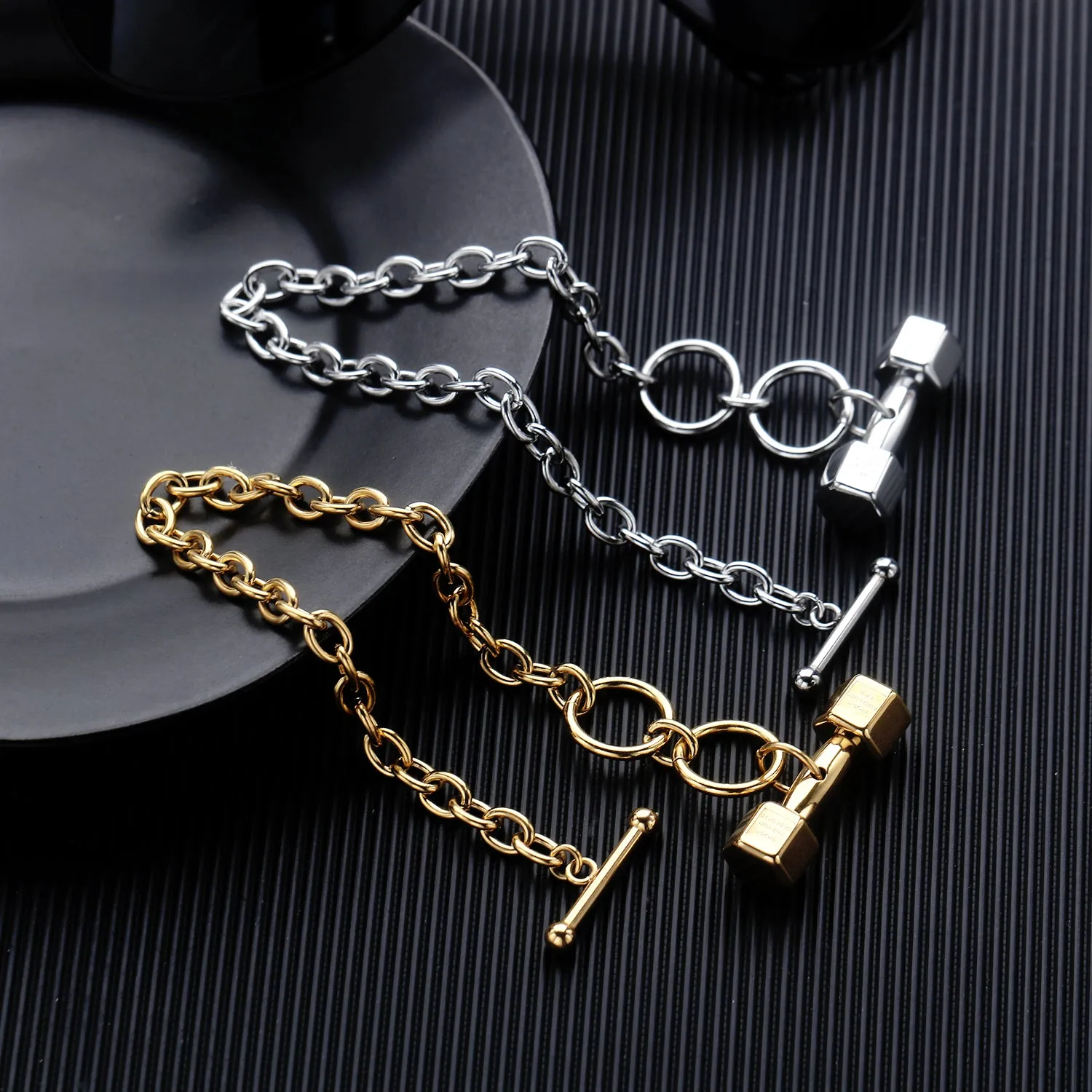 Men's Fashion Dumbbel Bracelet