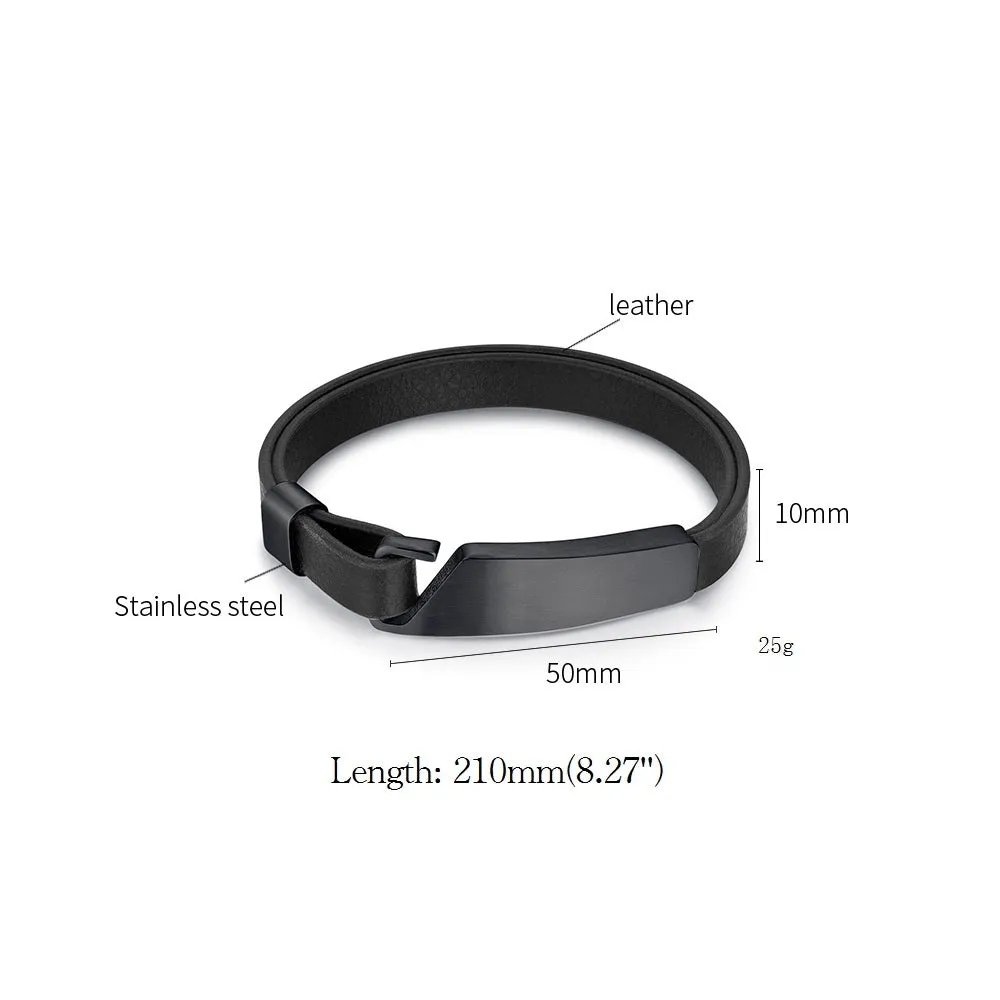 Men's Fashion Simple Leather Bracelet