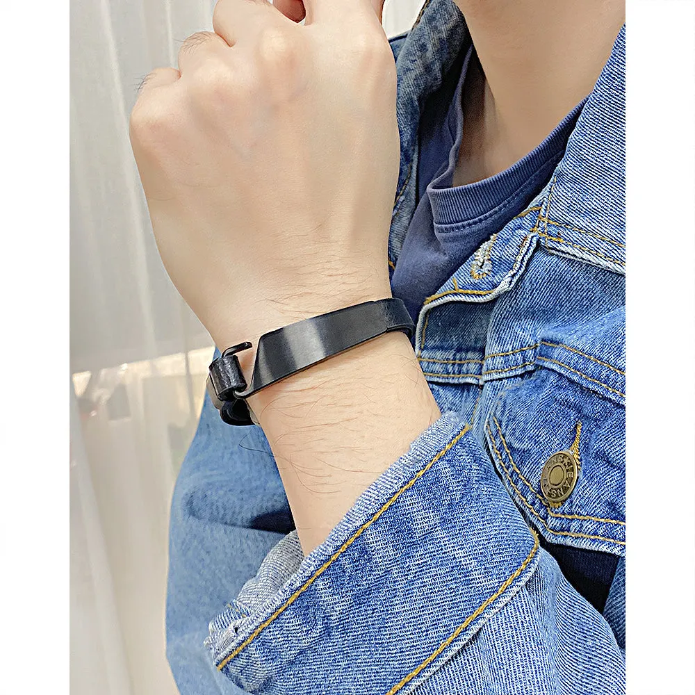 Men's Fashion Simple Leather Bracelet