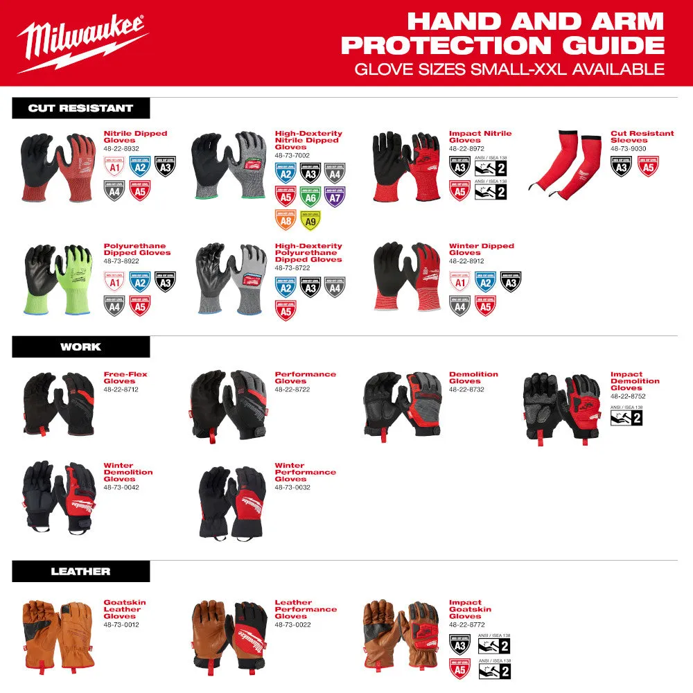 Milwaukee 48-73-7153 Cut Level 5 High-Dexterity Nitrile Dipped Gloves - XL