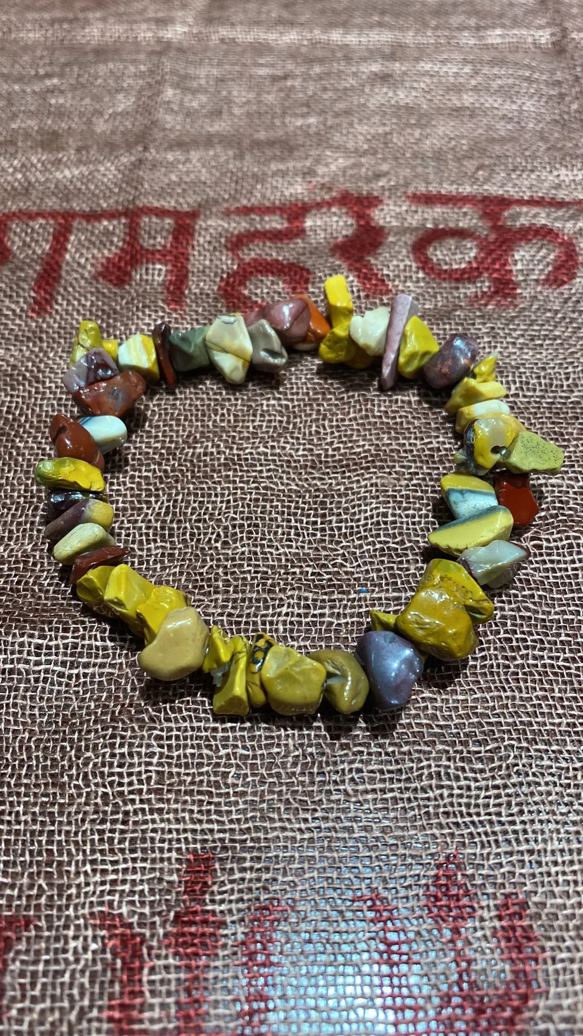 Mookaite Chips Stretch Bracelet